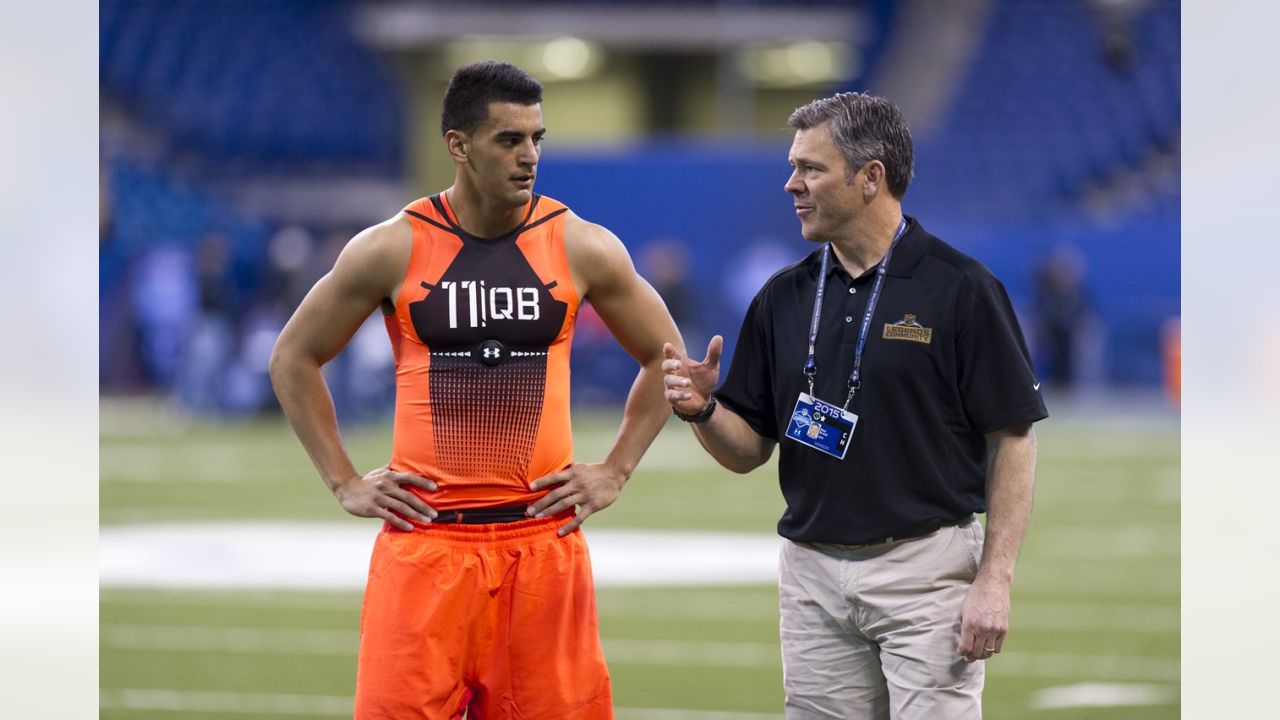 NFL on ESPN on X: Marcus Mariota in the @Titans new color rush uniforms.  (AP 