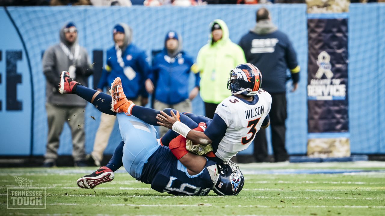 Tennessee Titans linebacker Dylan Cole (53) covers a kick during an NFL  football game, Monday, Sept. 19, 2022, in Orchard Park, NY. (AP Photo/Matt  Durisko Stock Photo - Alamy