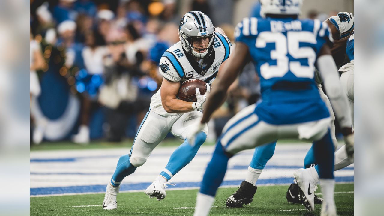 Christian McCaffrey Carolina Panthers v Colts Lucas Oil Stadium