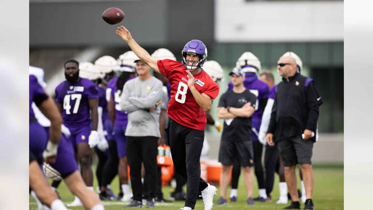 Minnesota Vikings cornerback Andrew Booth Jr. warms up before their game  against the San Francisco 49ers during an NFL preseason football game,  Saturday, Aug. 20, 2022, in Minneapolis. (AP Photo/Craig Lassig Stock