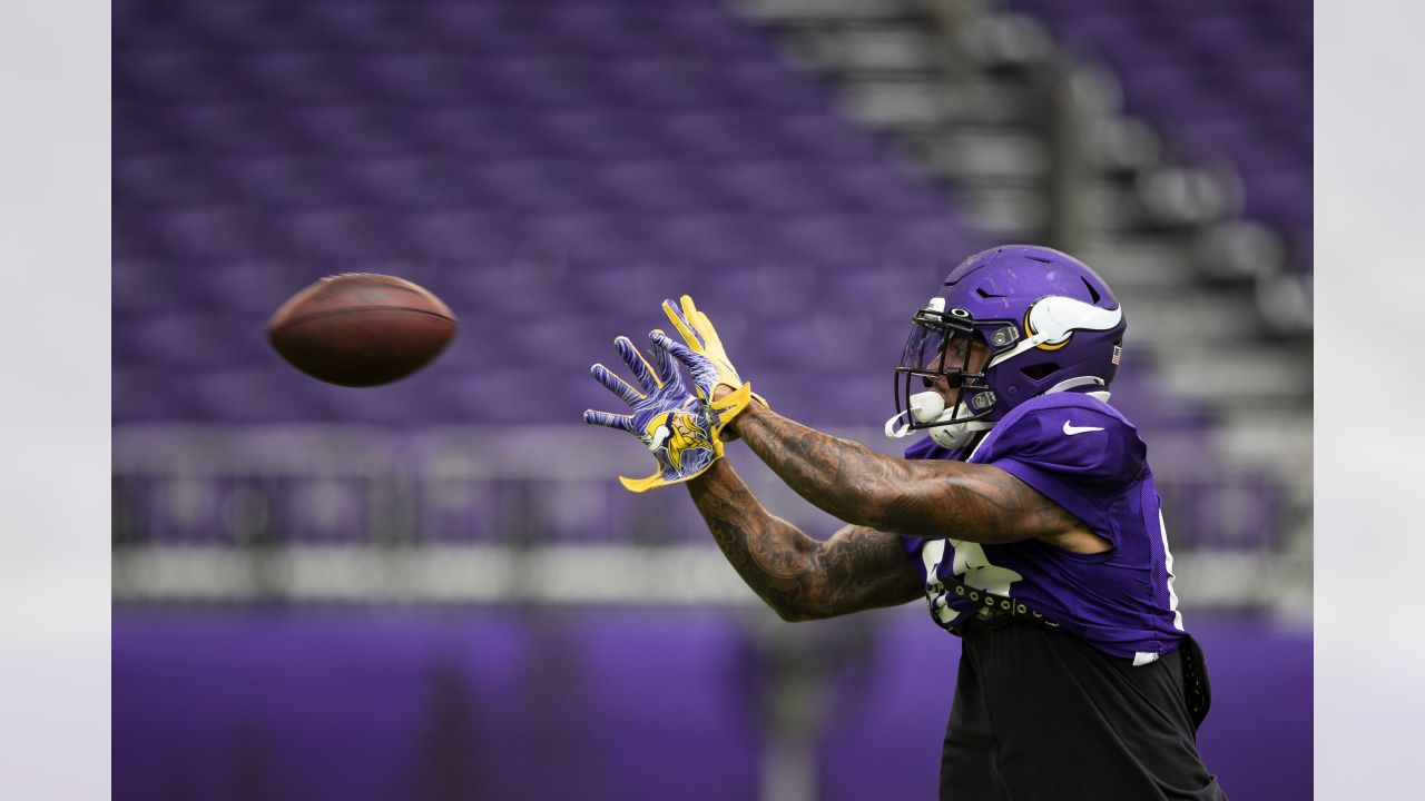 Minnesota Vikings safety Theo Jackson (25) walks off the field after an NFL football  game against the Chicago Bears, Sunday, Jan. 8, 2023, in Chicago. (AP  Photo/Kamil Krzaczynski Stock Photo - Alamy