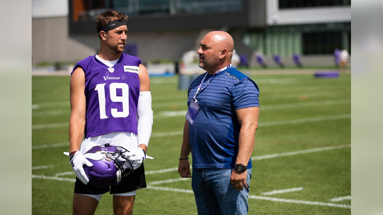 Adam Thielen Arrives at Vikings Game Wearing New Byron Buxton Twins Jersey  - Fastball