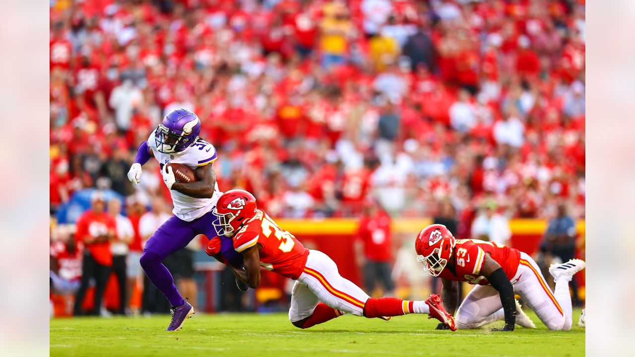 Kansas City Chiefs quarterback Patrick Mahomes (15) celebrates with tight  end Travis Kelce (87) after throwing a 67-yard touchdown pass to Tyreek Hill  during the first quarter of an NFL football game