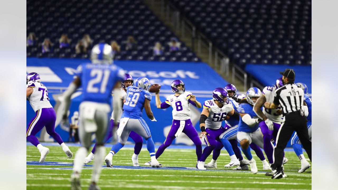 Cousins throws 3 TDs, Vikings end with 37-35 win over Lions