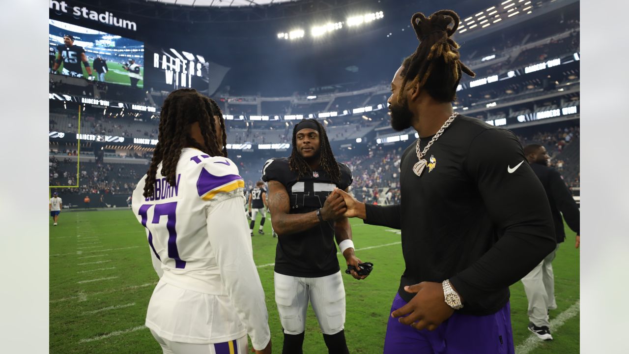 Minnesota Vikings wide receiver Albert Wilson (25) plays during an NFL  preseason football game against the Las Vegas Raiders on Aug. 14, 2022, in  Las Vegas. (AP Photo/Denis Poroy Stock Photo - Alamy