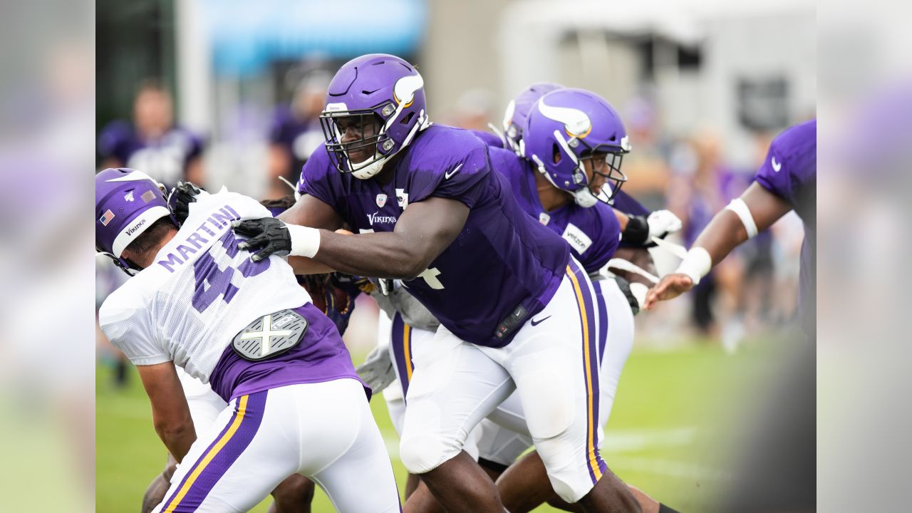 Minnesota Vikings defensive tackle Armon Watts (96) runs during an NFL  football game against the Baltimore Ravens, Sunday, Nov. 07, 2021 in  Baltimore. (AP Photo/Daniel Kucin Jr Stock Photo - Alamy