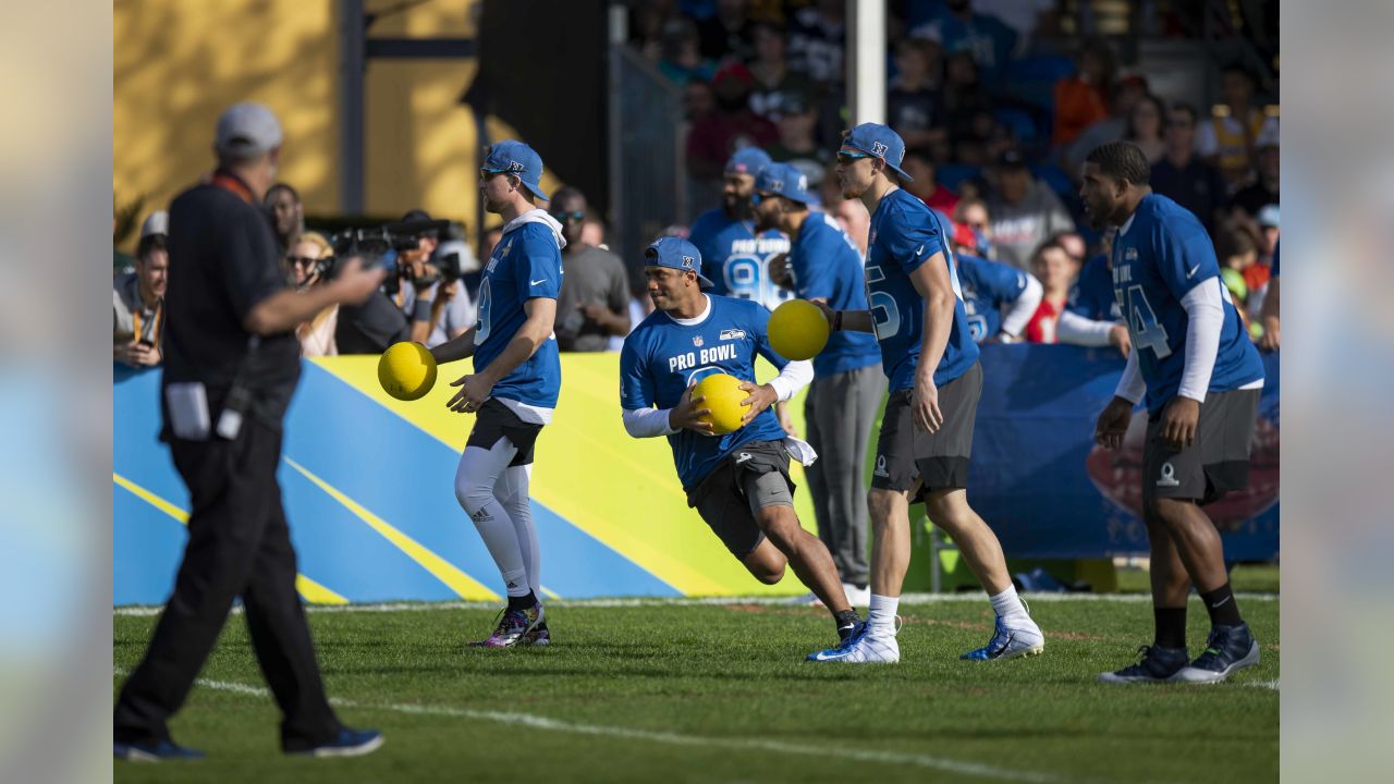 Andrew Luck, Eric Ebron team up in Pro Bowl skills wins