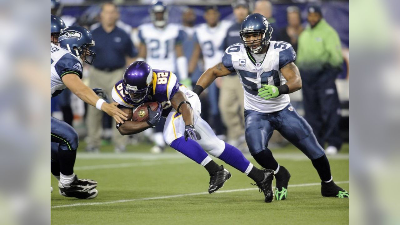 Seattle Seahawks offensive tackle Stone Forsythe (78) gets set during an NFL  pre-season football game against the Minnesota Vikings, Thursday, Aug. 10,  2023 in Seattle. (AP Photo/Ben VanHouten Stock Photo - Alamy