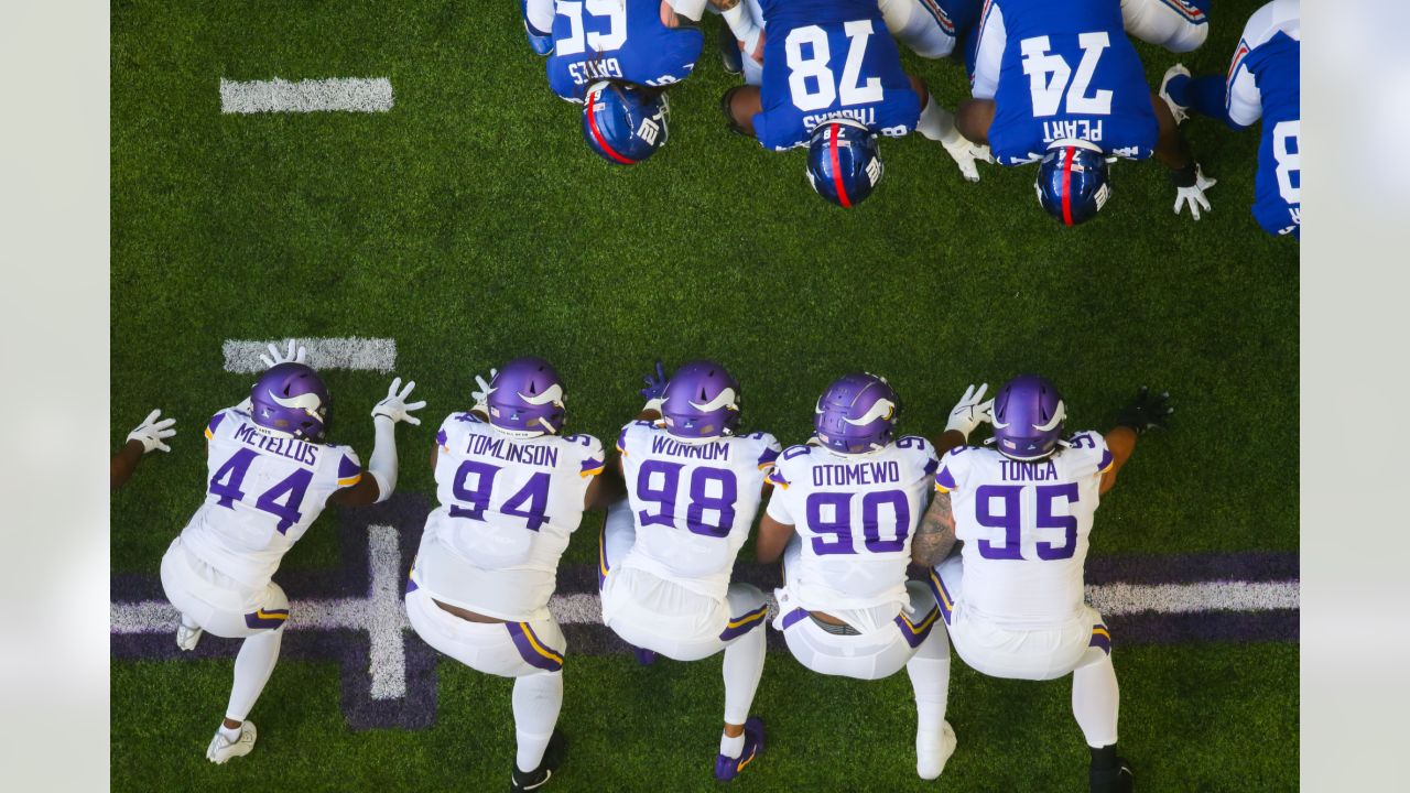 Minnesota Vikings safety Josh Metellus (44) in action during an NFL  football game against the Chicago Bears, Sunday, Jan. 9, 2022 in  Minneapolis. Minnesota won 31-17. (AP Photo/Stacy Bengs Stock Photo - Alamy