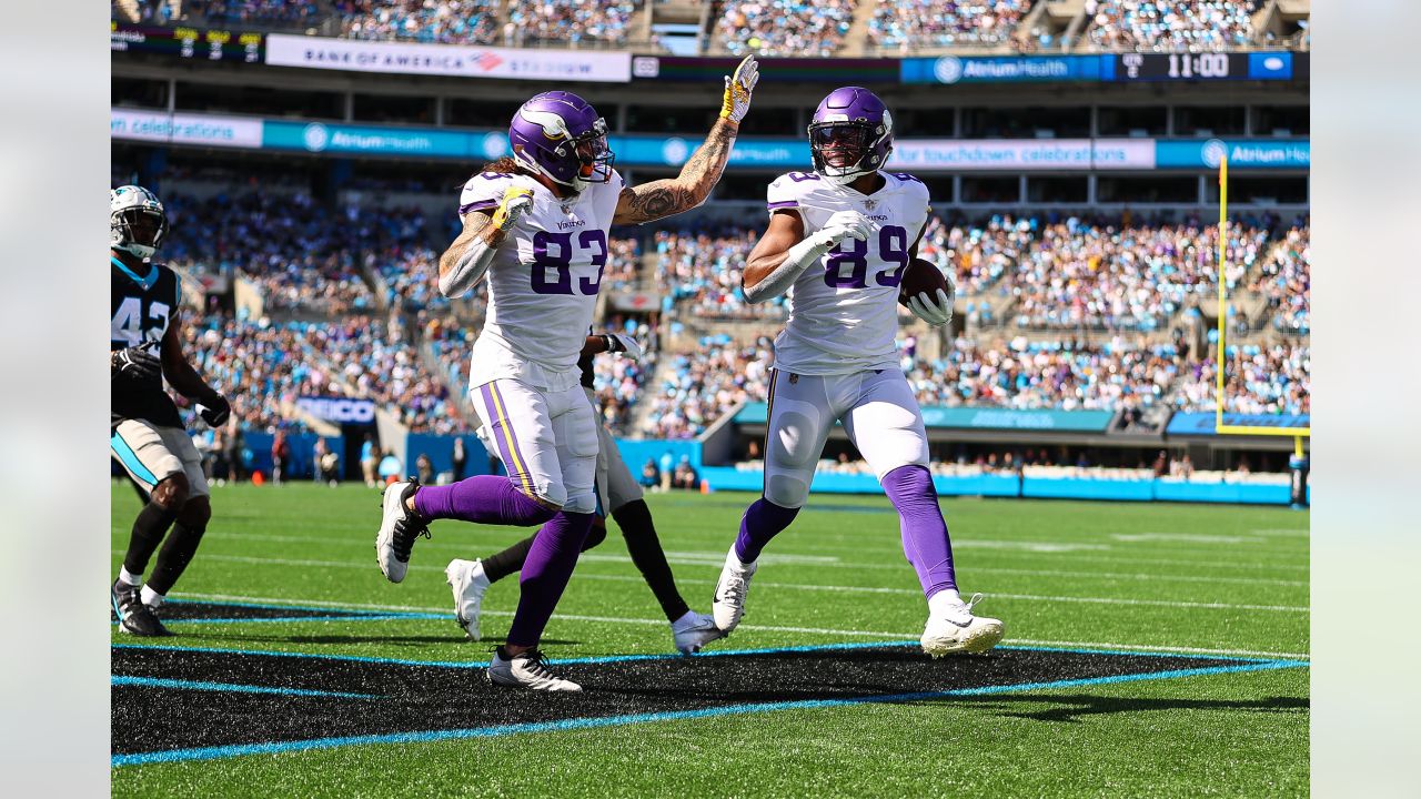 Vikings' K.J. Osborn celebrates wild walk-off win over Panthers