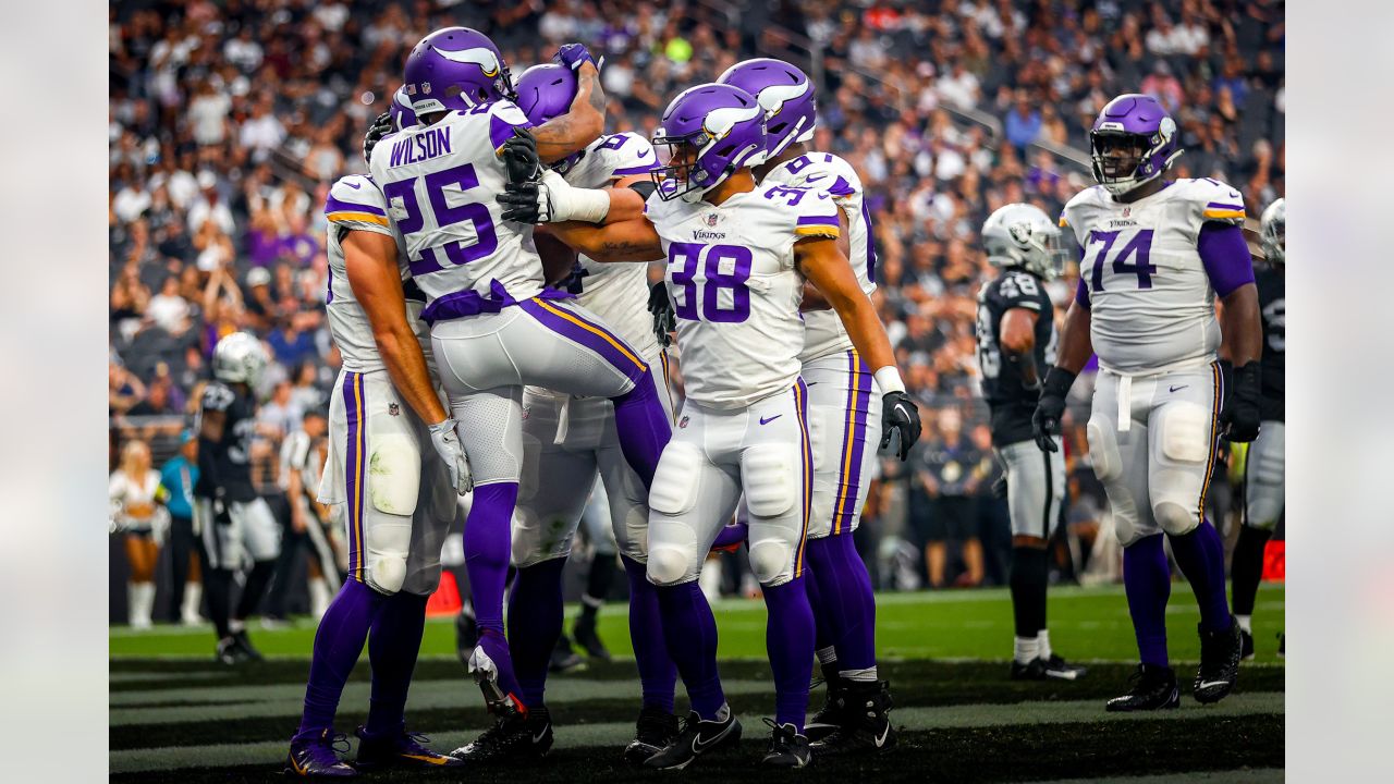 Minnesota Vikings wide receiver Albert Wilson (25) plays during an NFL  preseason football game against the Las Vegas Raiders on Aug. 14, 2022, in  Las Vegas. (AP Photo/Denis Poroy Stock Photo - Alamy