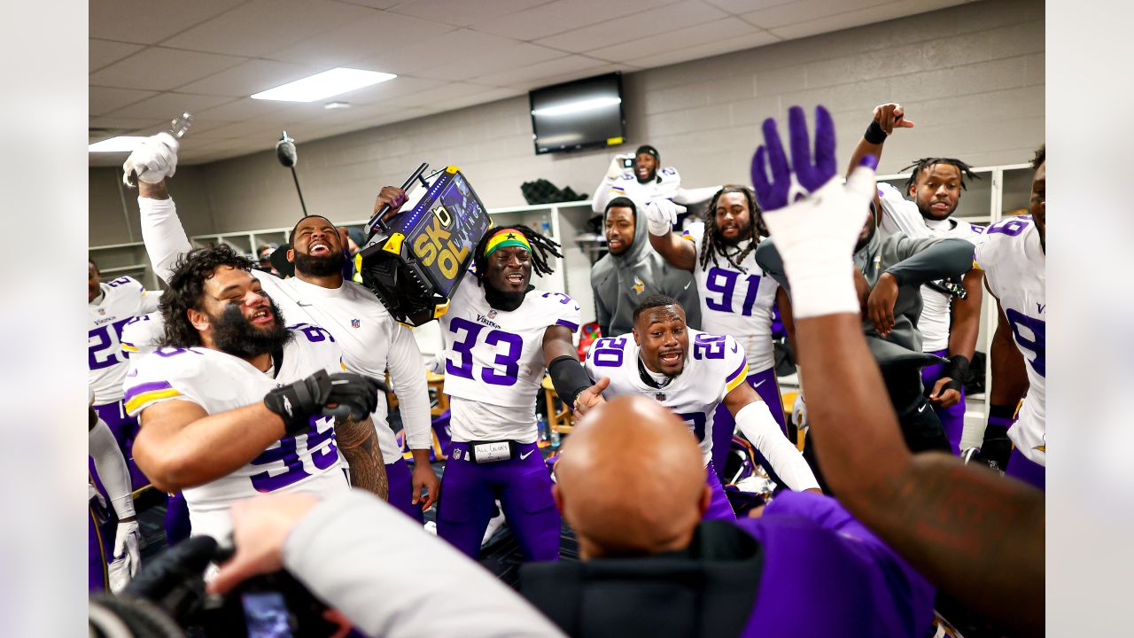 WATCH: Postgame locker room interviews following Vikings OT win in Buffalo  -  5 Eyewitness News