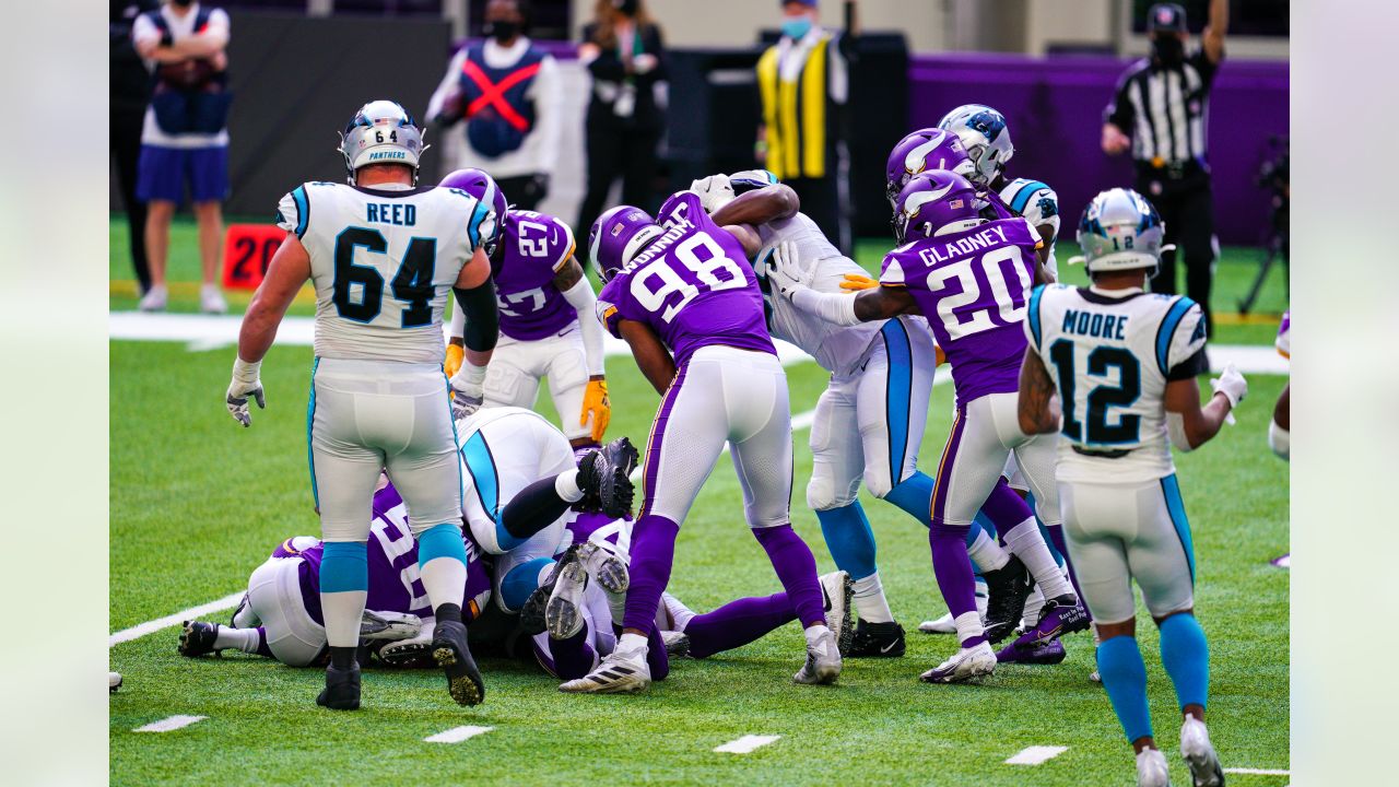 Chinn makes NFL history, but Panthers fall to Vikings 28-27