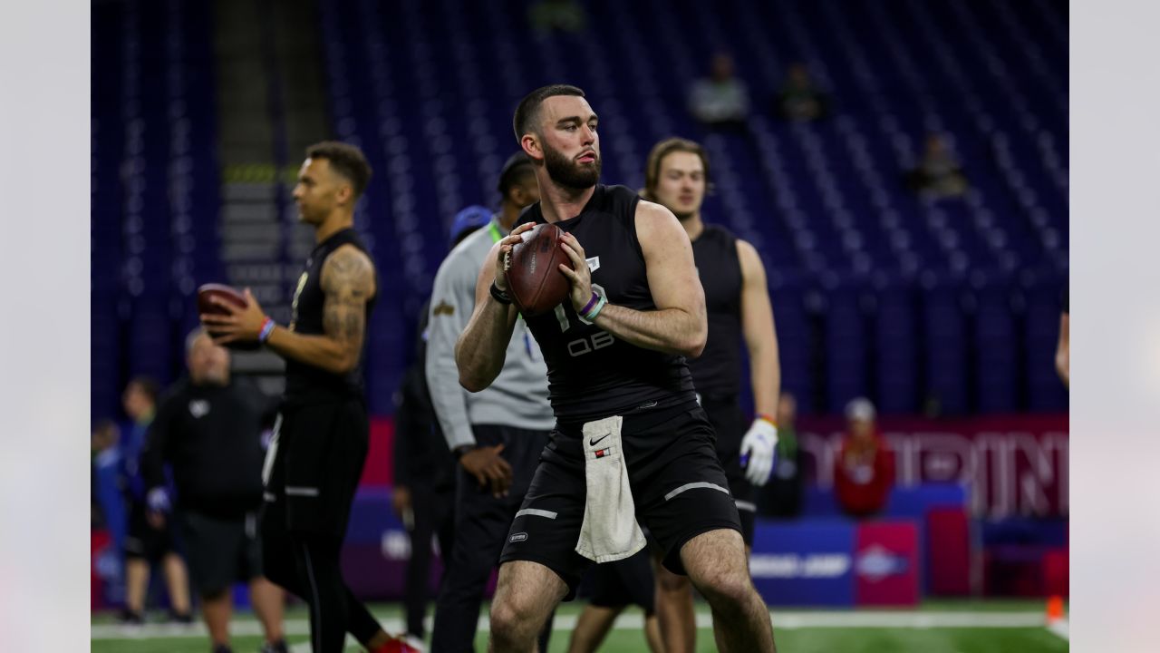 Skylar Thompson in action at NFL Scouting Combine