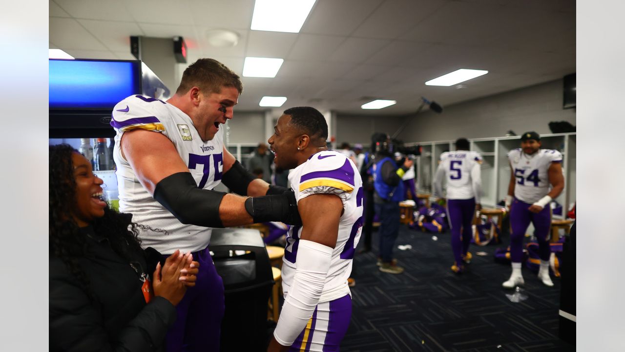 KARE 11 - The Minnesota Vikings came back to beat the Buffalo Bills 33-30  in overtime with a game-sealing interception by Patrick Peterson, extending  the team's winning streak to seven games.