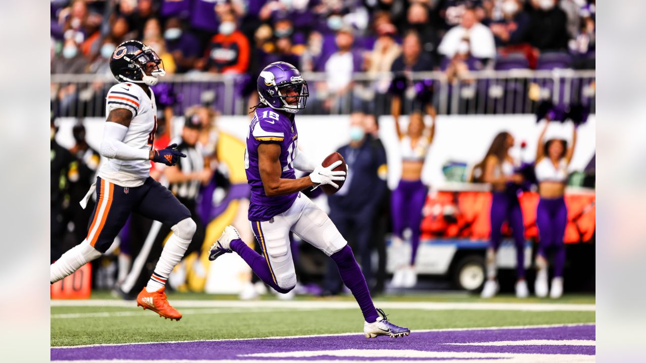 Minnesota Vikings outside linebacker Anthony Barr (55) during the first  half of an NFL football game against the Detroit Lions, Sunday, Oct. 10,  2021 in Minneapolis. Minnesota won 19-17. (AP Photo/Stacy Bengs