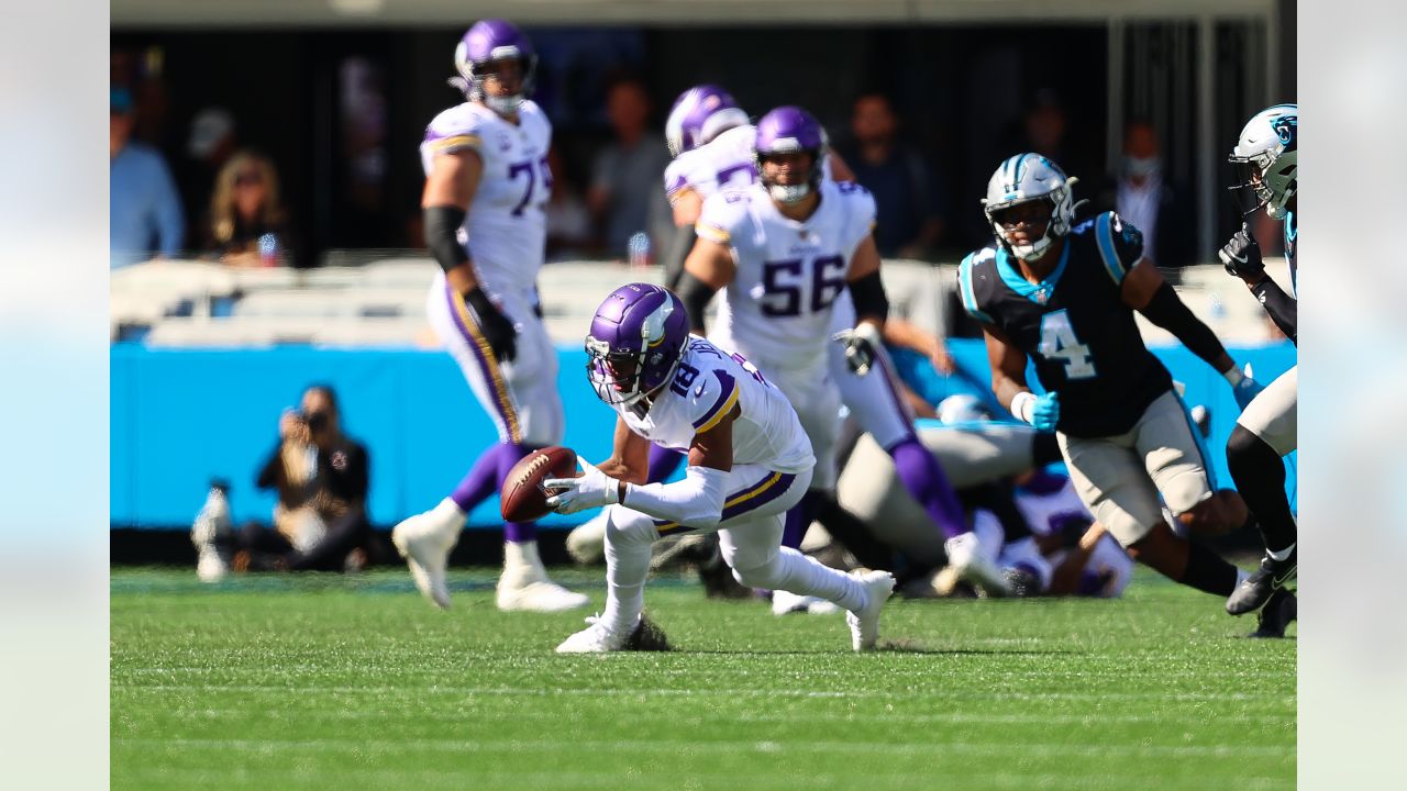 Vikings' K.J. Osborn celebrates wild walk-off win over Panthers with helmet  toss