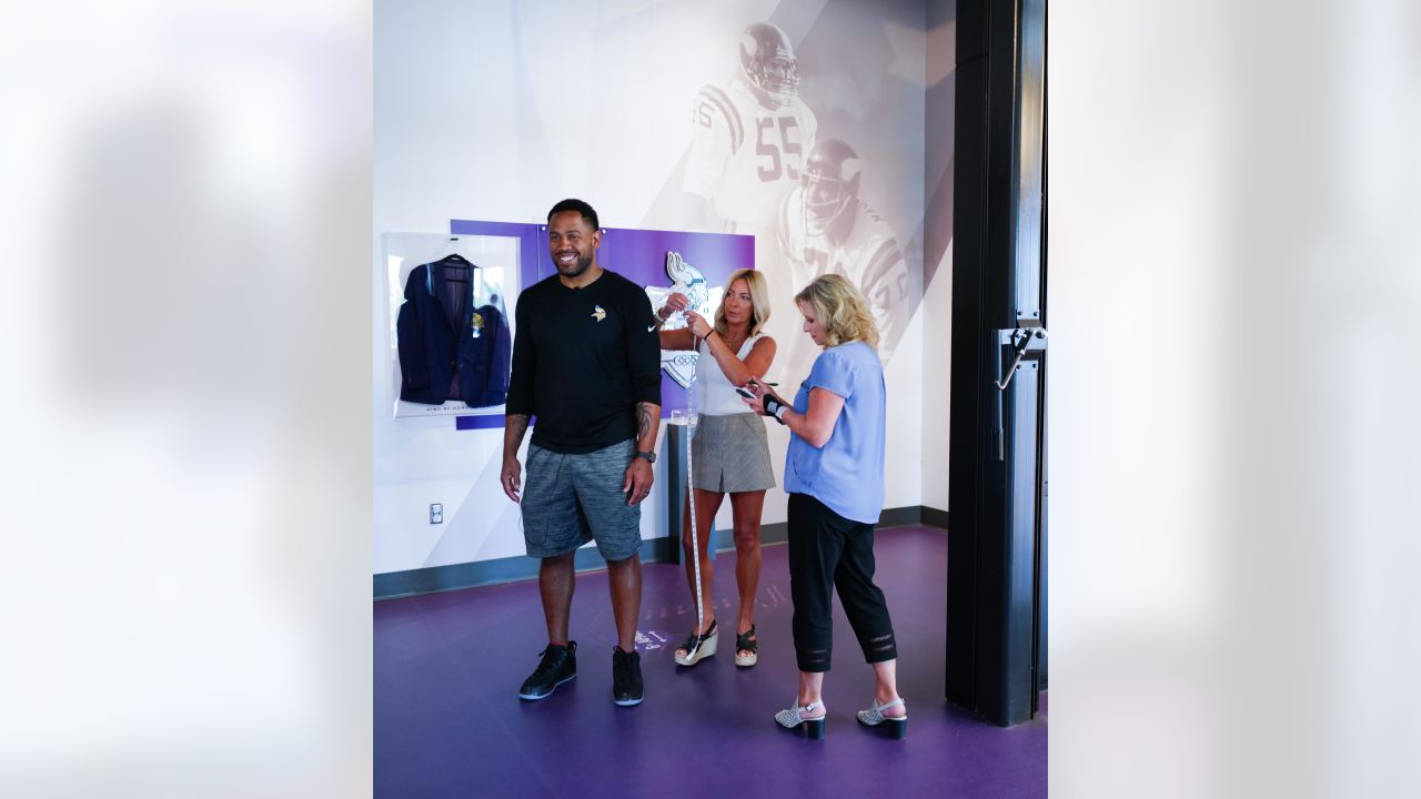 Kevin Williams stopped during Vikings Museum tour for a specific