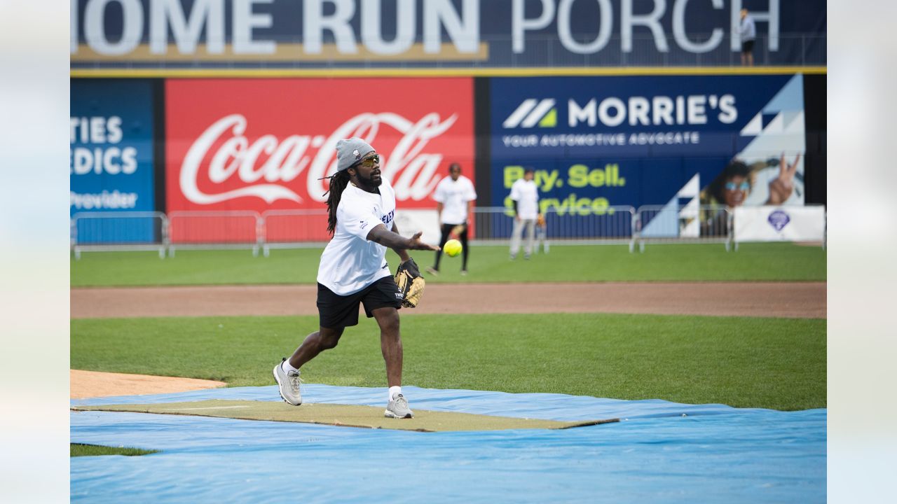 Vikings LS DePaola wins home run derby at Thielen Foundation charity  softball game -  5 Eyewitness News