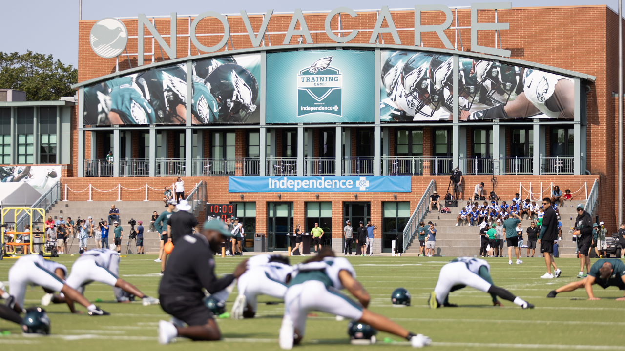 Photos of Philadelphia Eagles practice at NovaCare Complex