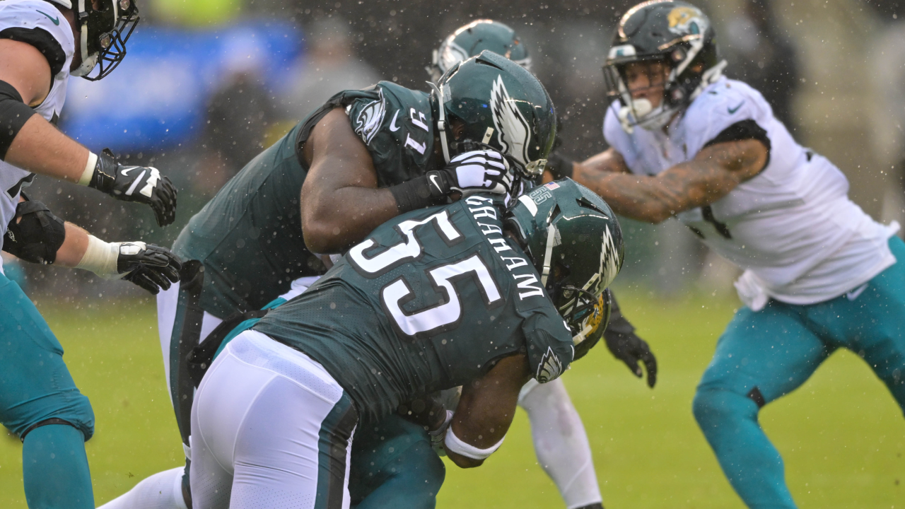 Philadelphia Eagles wide receiver Britain Covey (18) looks on during the  NFL football game against the Jacksonville Jaguars, Sunday, Oct. 2, 2022,  in Philadelphia. (AP Photo/Chris Szagola Stock Photo - Alamy