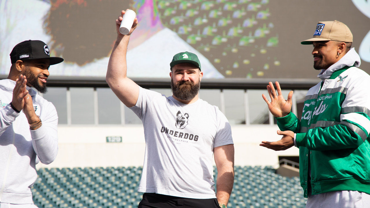 Eagles star Jason Kelce launches 'Underdog' clothing line that