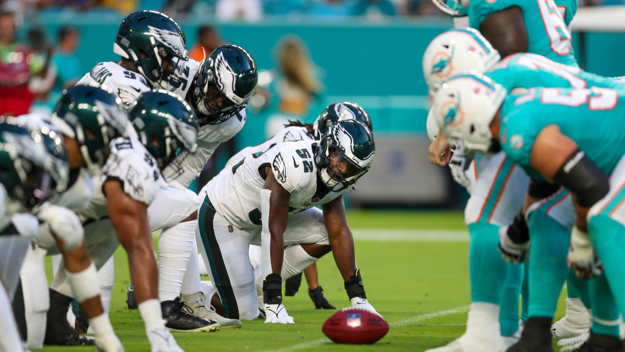 Philadelphia Eagles wide receiver Devon Allen (39) warms up before a NFL  preseason football game against the Miami Dolphins, Saturday, Aug. 27,  2022, in Miami Gardens, Fla. (AP Photo/Lynne Sladky Stock Photo - Alamy