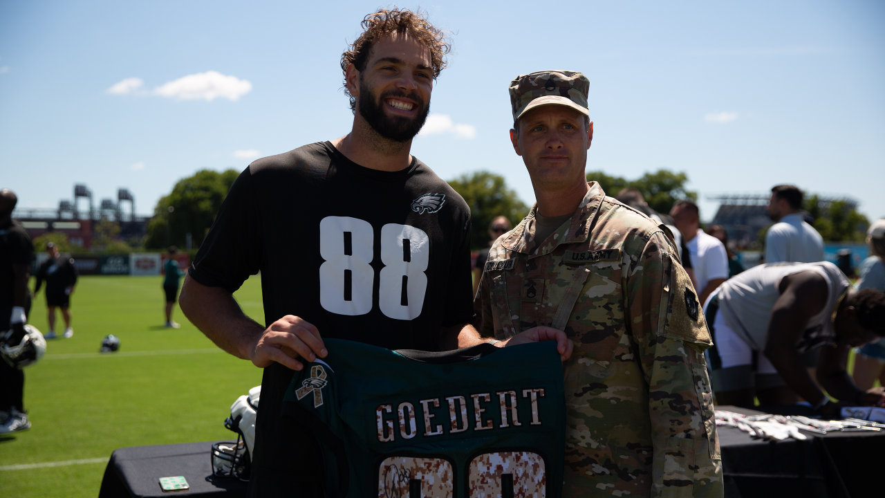 Philadelphia Eagles honor military with jerseys during training camp –  NBC10 Philadelphia