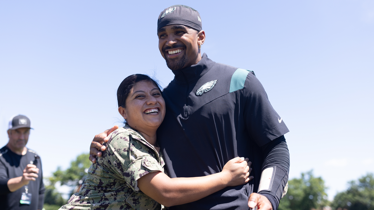 Eagles Training Camp: Kelly Green Leaks, Quez Watkins Wows on Military  Appreciation Day – Philly Sports