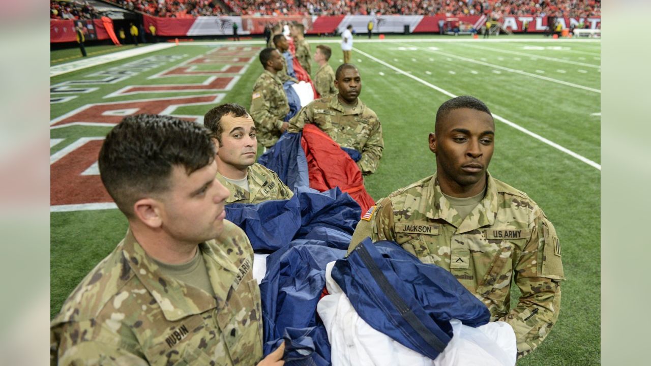 Falcons Honor Military in Salute to Service Game