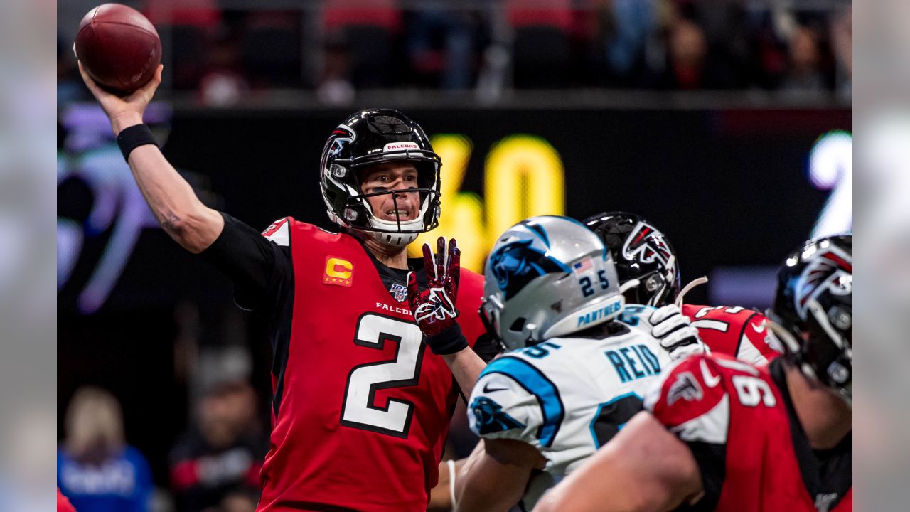 Atlanta Falcons wide receiver Christian Blake #13 runs out of the tunnel  during pregame against the …