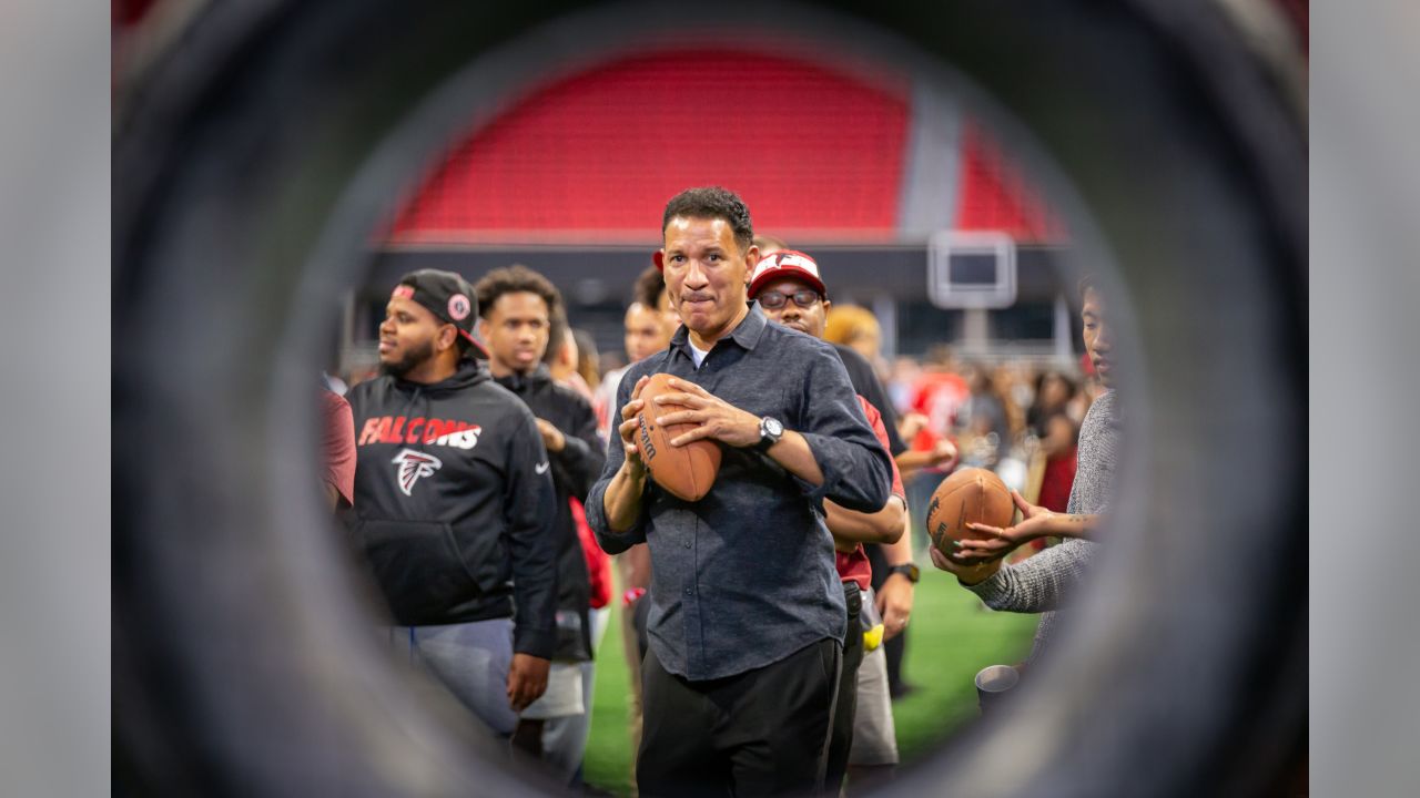 Falcons NFL Draft party at Mercedes-Benz Stadium