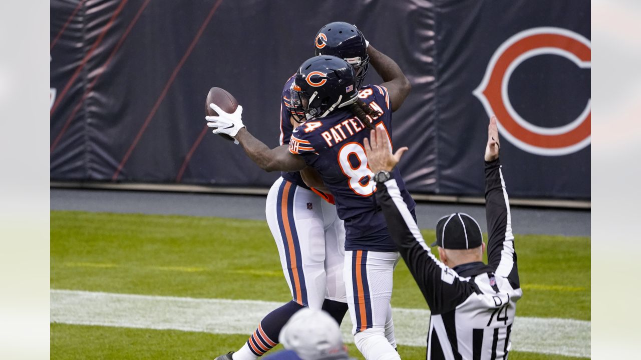 Chicago Bears tight end Demetrius Harris (86) lines up against the Atlanta  Falcons during the first half of an NFL football game, Sunday, Sept. 27,  2020, in Atlanta. The Chicago Bears won