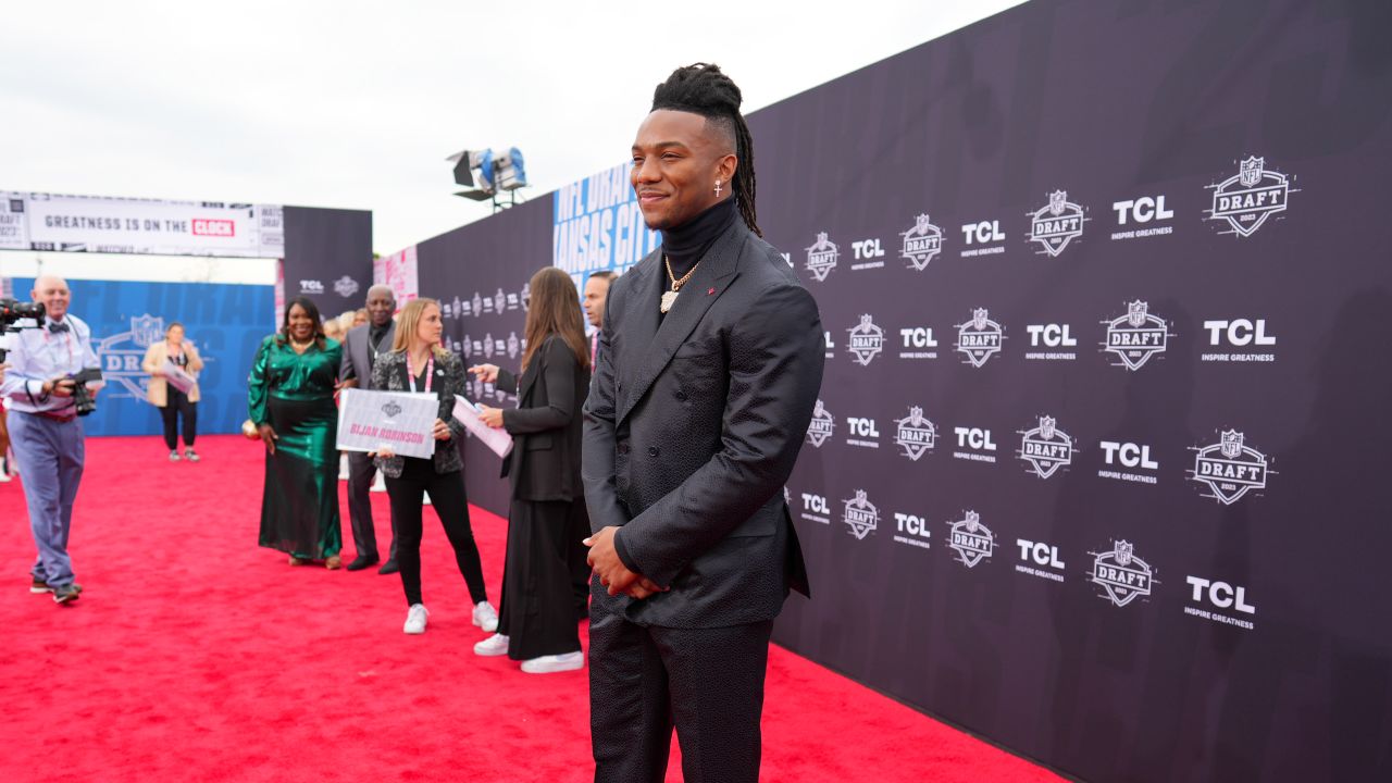 Scenes from the 2023 NFL Draft red carpet in Kansas City