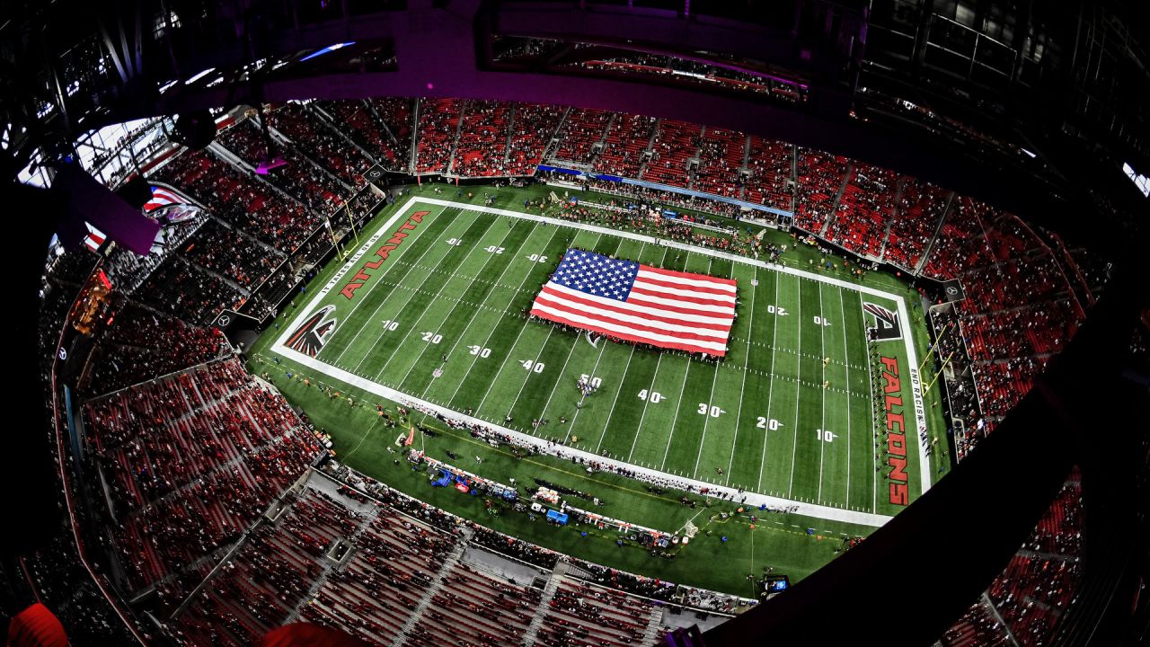 A Bird's-Eye View Of Mercedes-Benz Stadium, Atlanta's Epic NFL