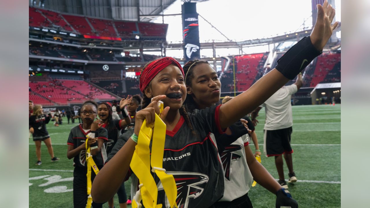 PHOTOS: NFL FLAG football teams take the field at Mercedes-Benz Stadium