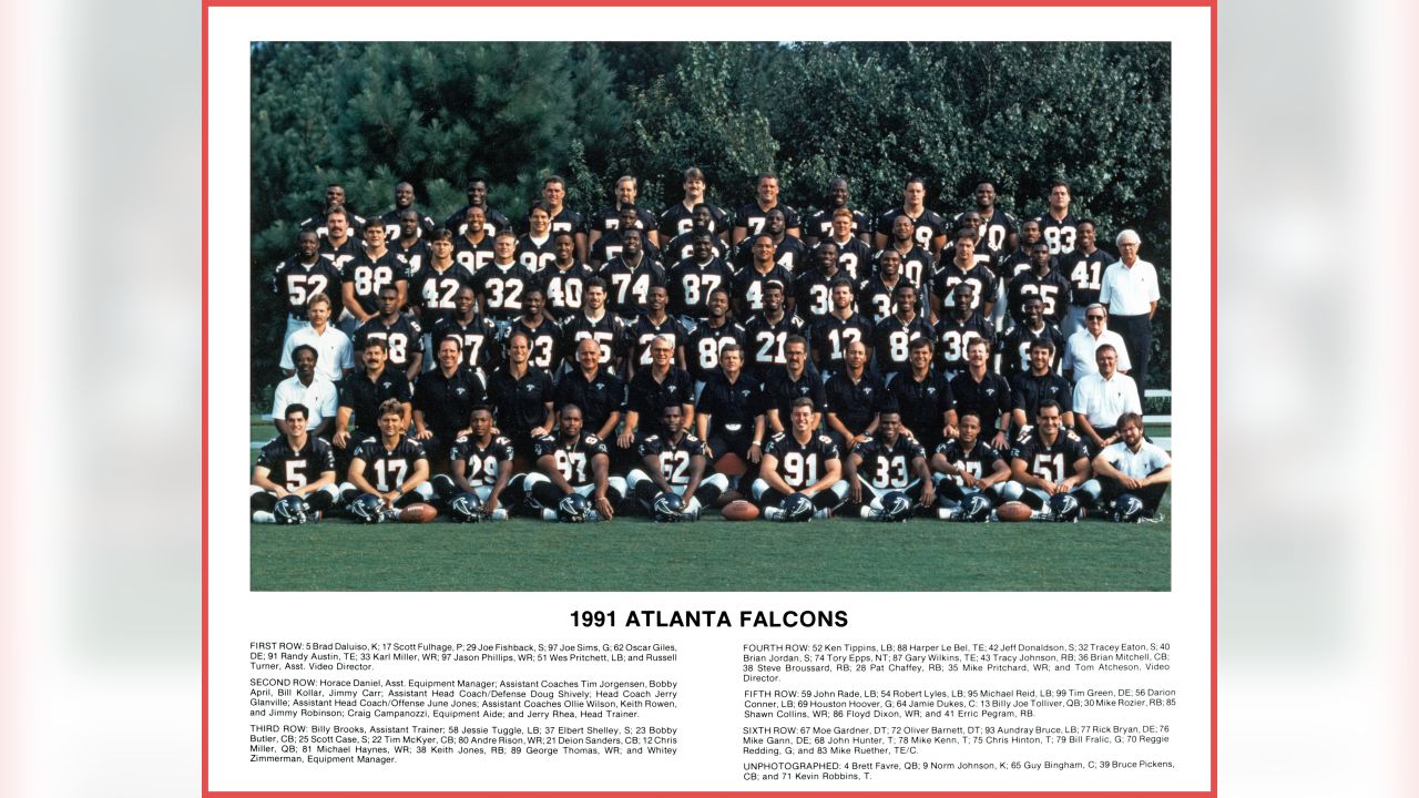 Falcons team pictures through the years