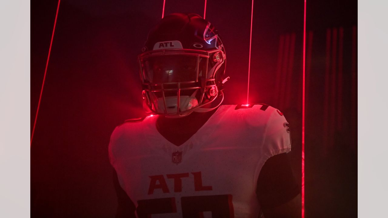 Atlanta Falcons tight end MyCole Pruitt (85) works during the second half  of an NFL football game against the Pittsburgh Steelers, Sunday, Dec. 4,  2022, in Atlanta. The Pittsburgh Steelers won 19-16. (