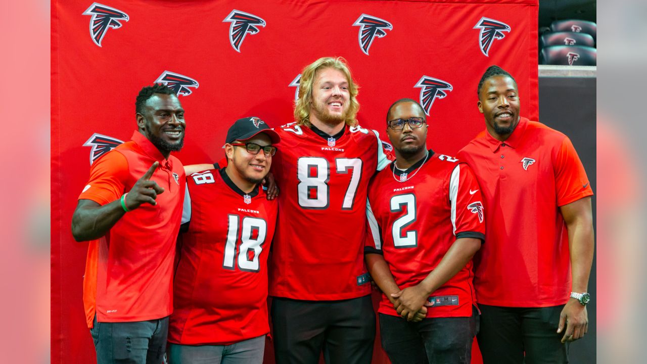 Falcons NFL Draft party at Mercedes-Benz Stadium