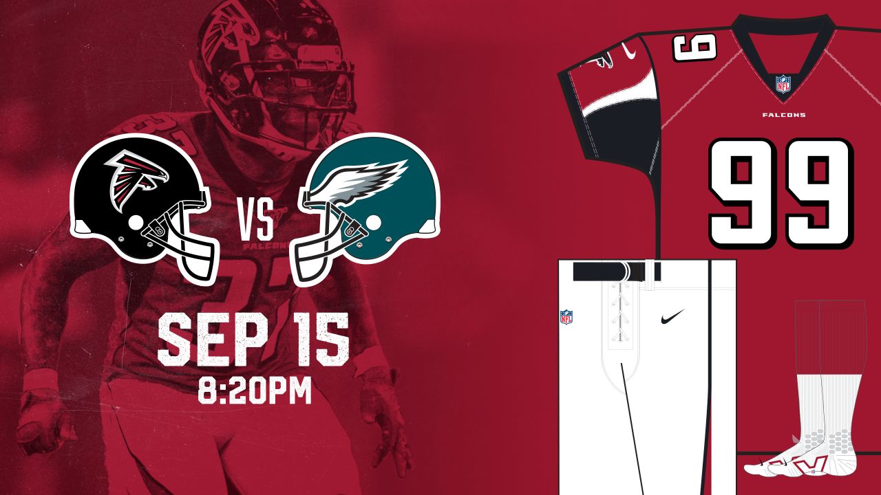 what color jersey are the falcons wearing today