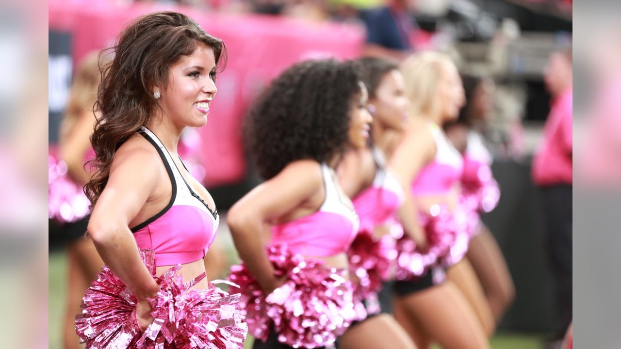 Falcons Cheerleaders Supporting Breast Cancer Awareness Month