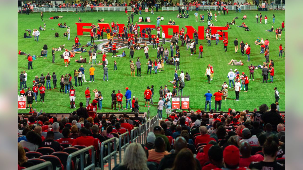 Falcons NFL Draft party at Mercedes-Benz Stadium