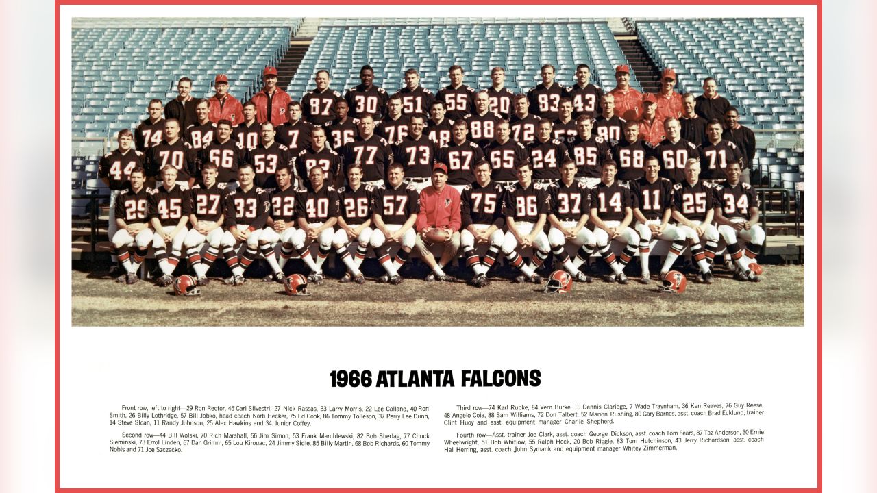 Falcons team pictures through the years