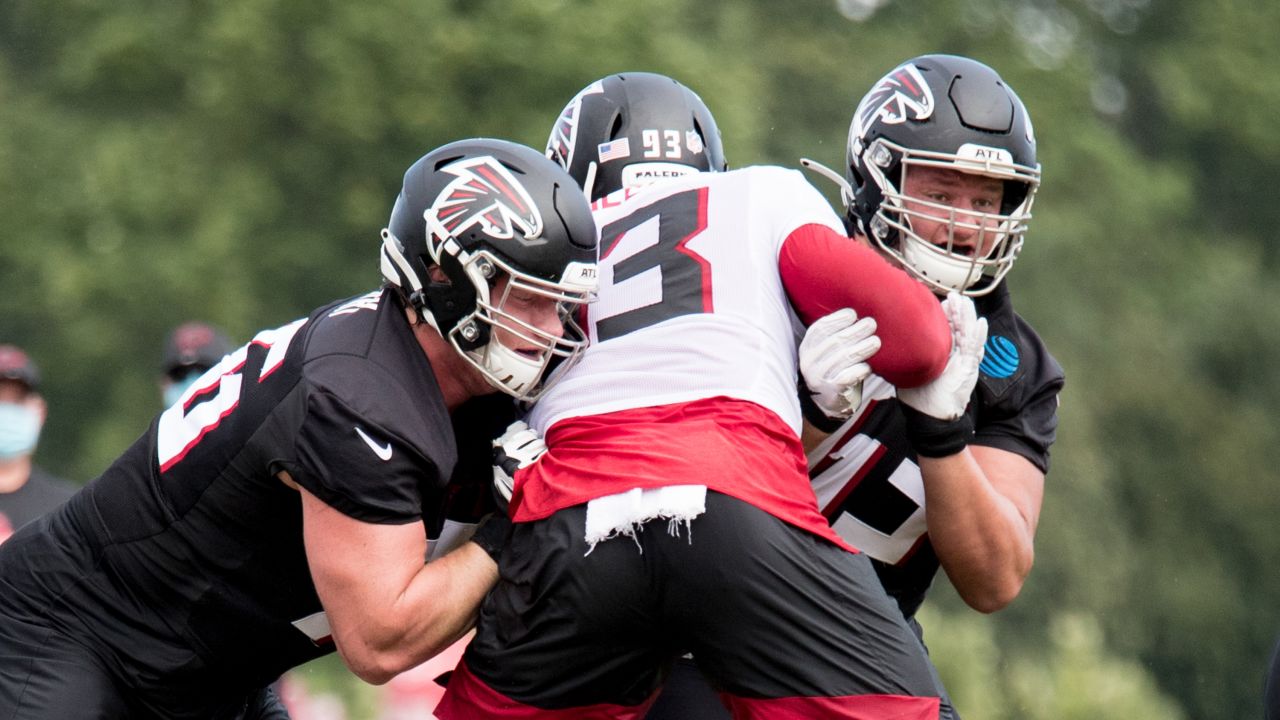 August 1st, 2019: James Carpenter #77 during the Atlanta Falcons