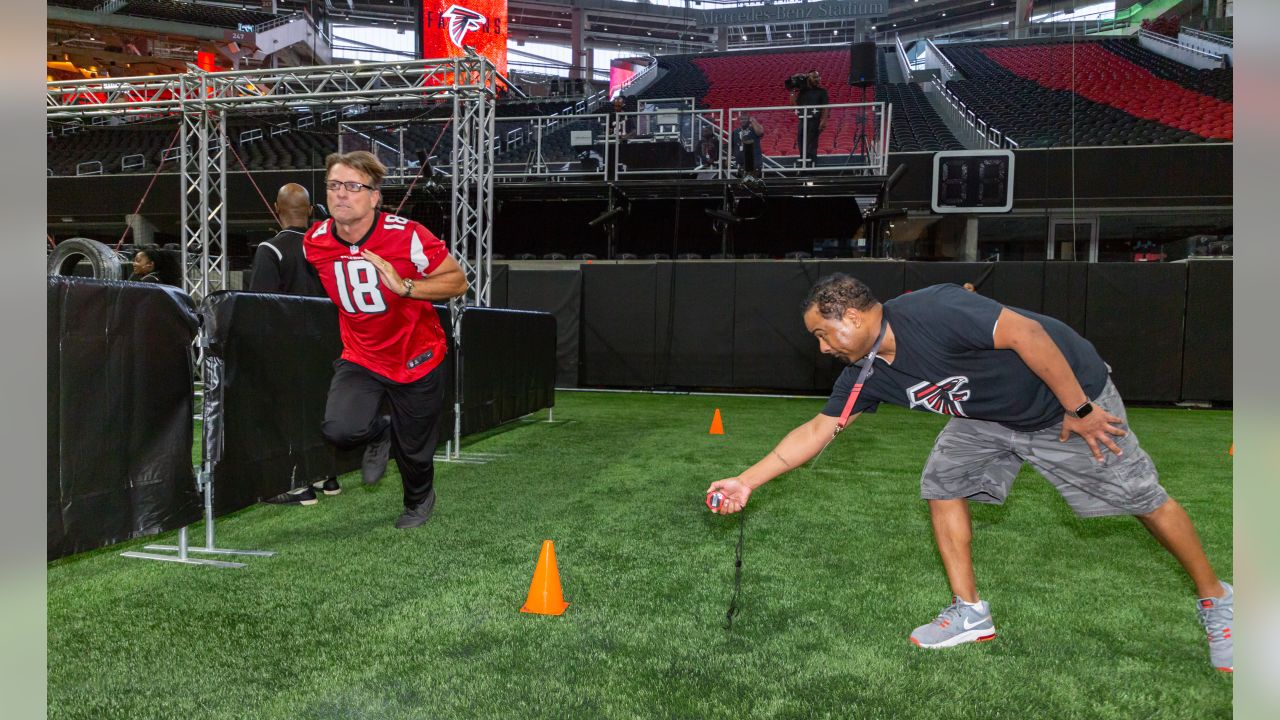 Falcons NFL Draft party at Mercedes-Benz Stadium