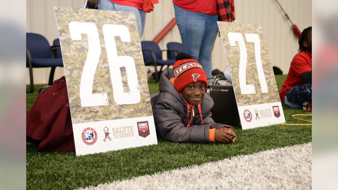 TAPS families spend a unique, rewarding four-day weekend with Falcons as  part of Salute to Service