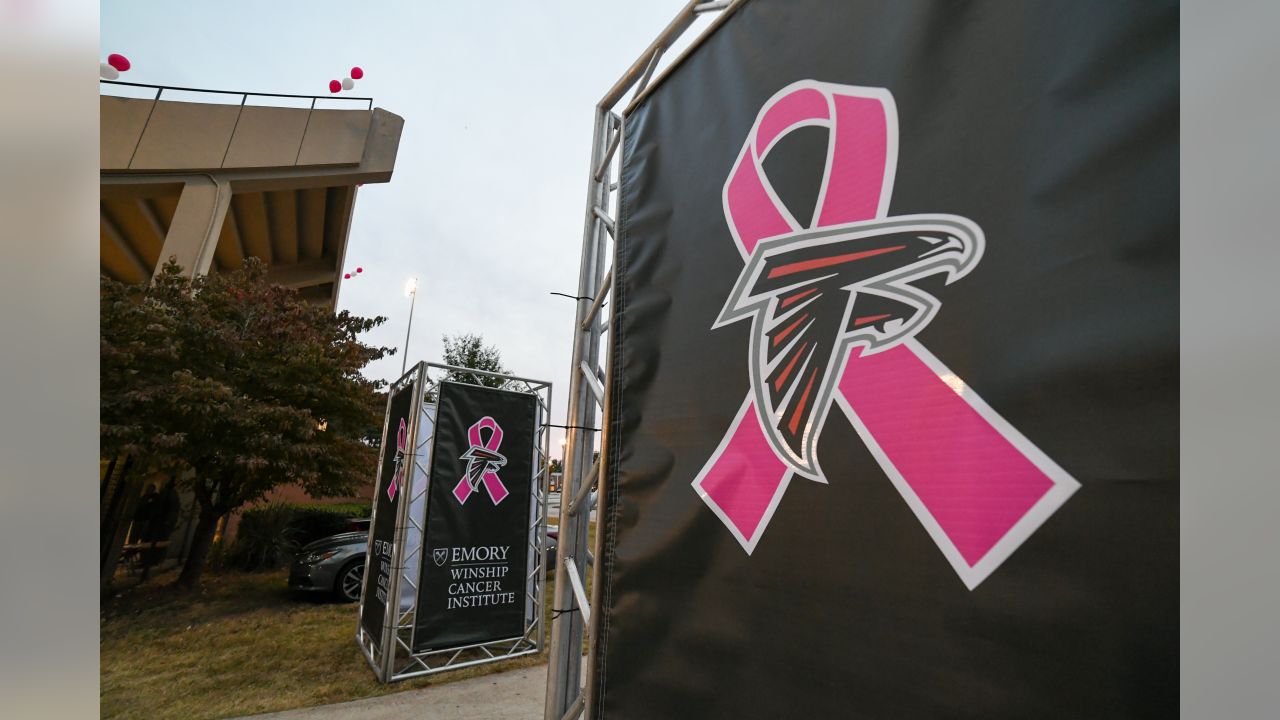 In October We Wear Pink And Watch Atlanta Falcons Breast Cancer