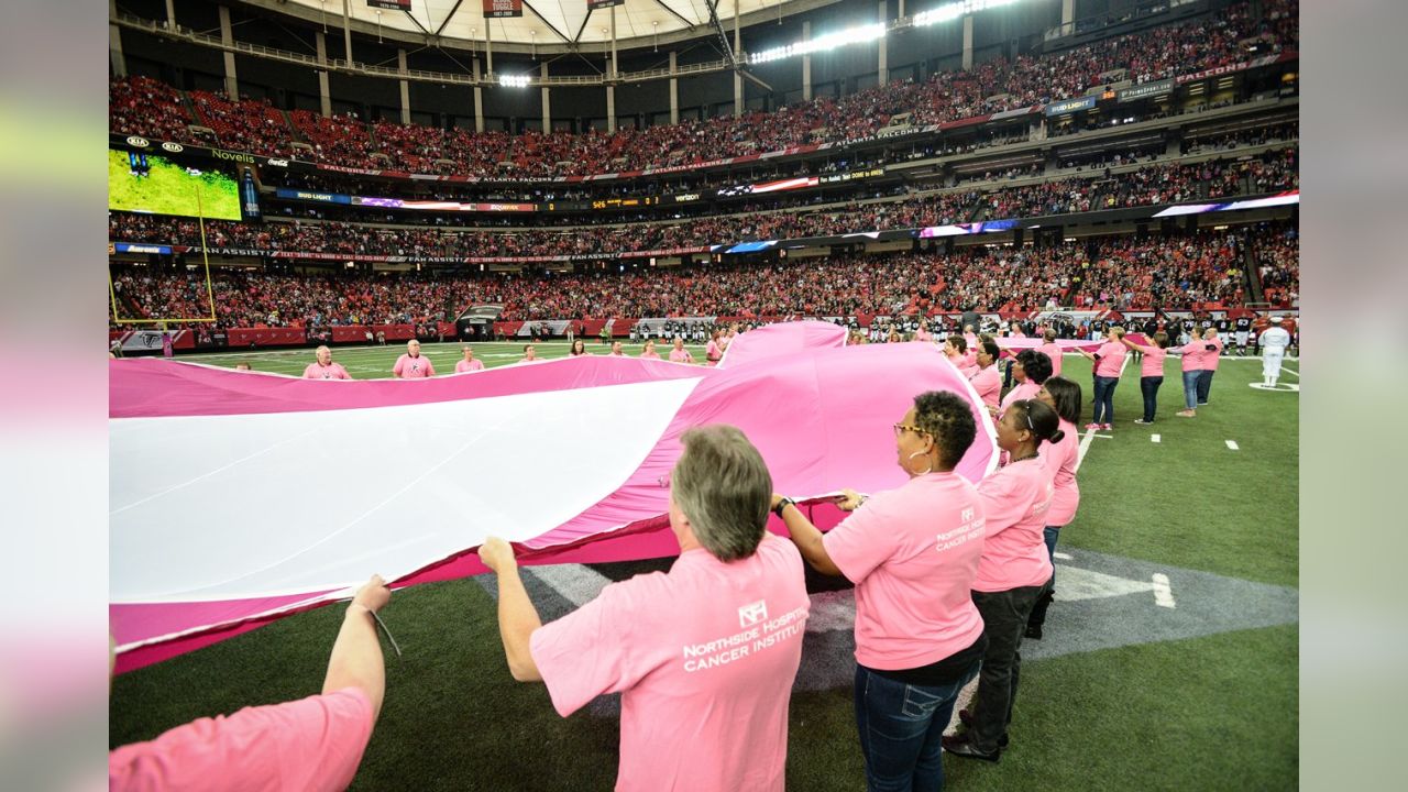 Falcons Go Pink for Breast Cancer Awareness