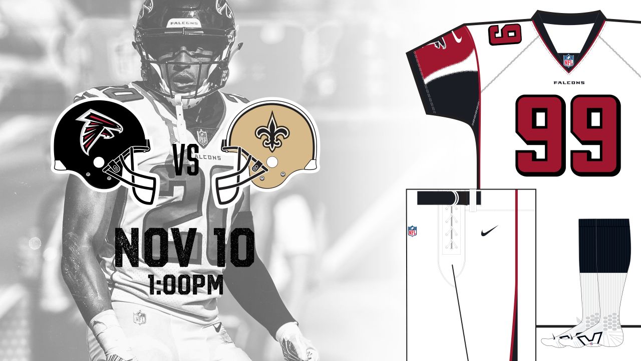 what color jersey are the falcons wearing today