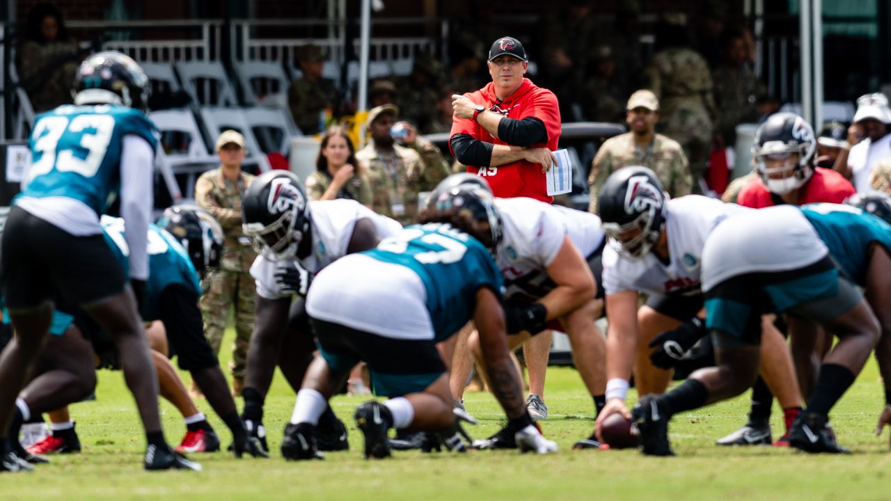 Joint practice report: Arthur Smith reflects on camp, Desmond Ridder,  Marcus Mariota, Dee Alford and more from workout with Jaguars